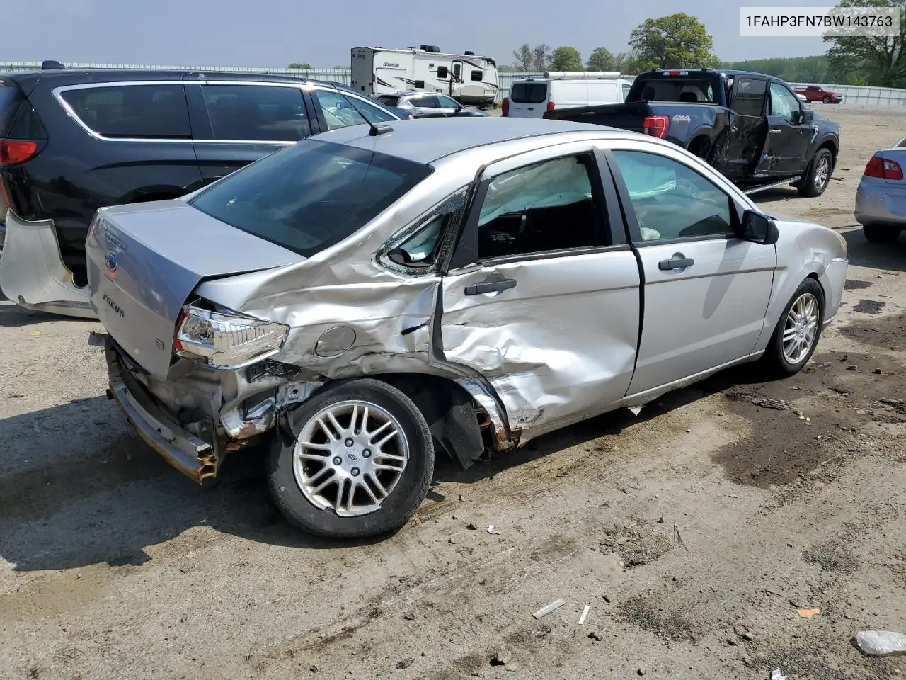 2011 Ford Focus Se VIN: 1FAHP3FN7BW143763 Lot: 56884875