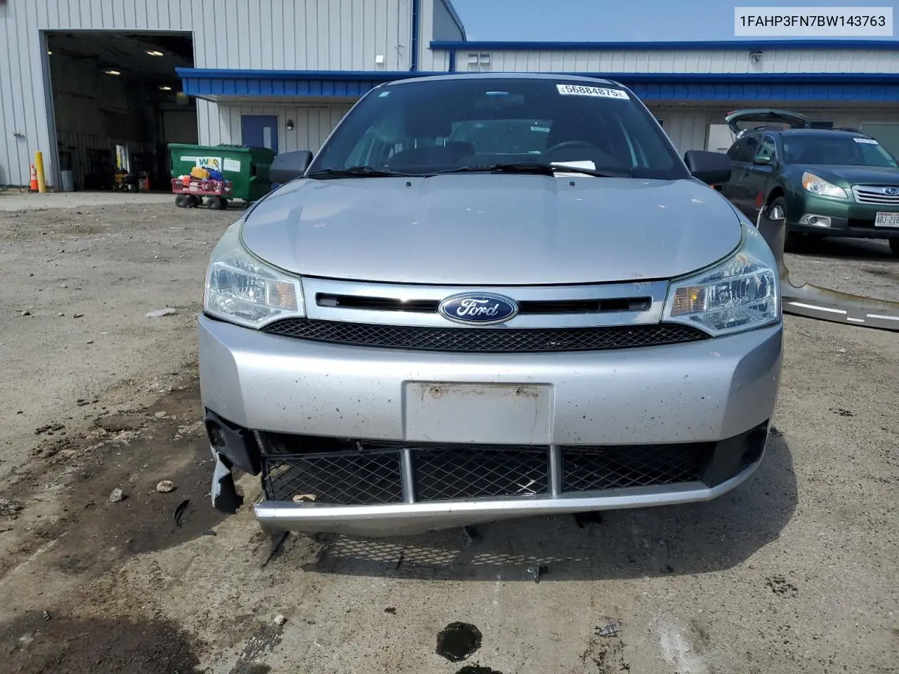 2011 Ford Focus Se VIN: 1FAHP3FN7BW143763 Lot: 56884875