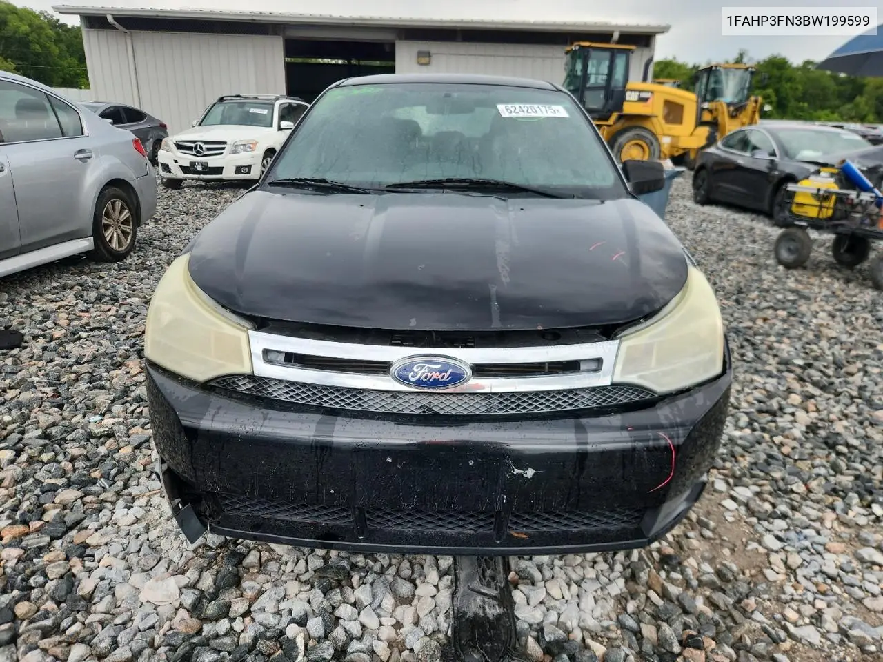 2011 Ford Focus Se VIN: 1FAHP3FN3BW199599 Lot: 62420175