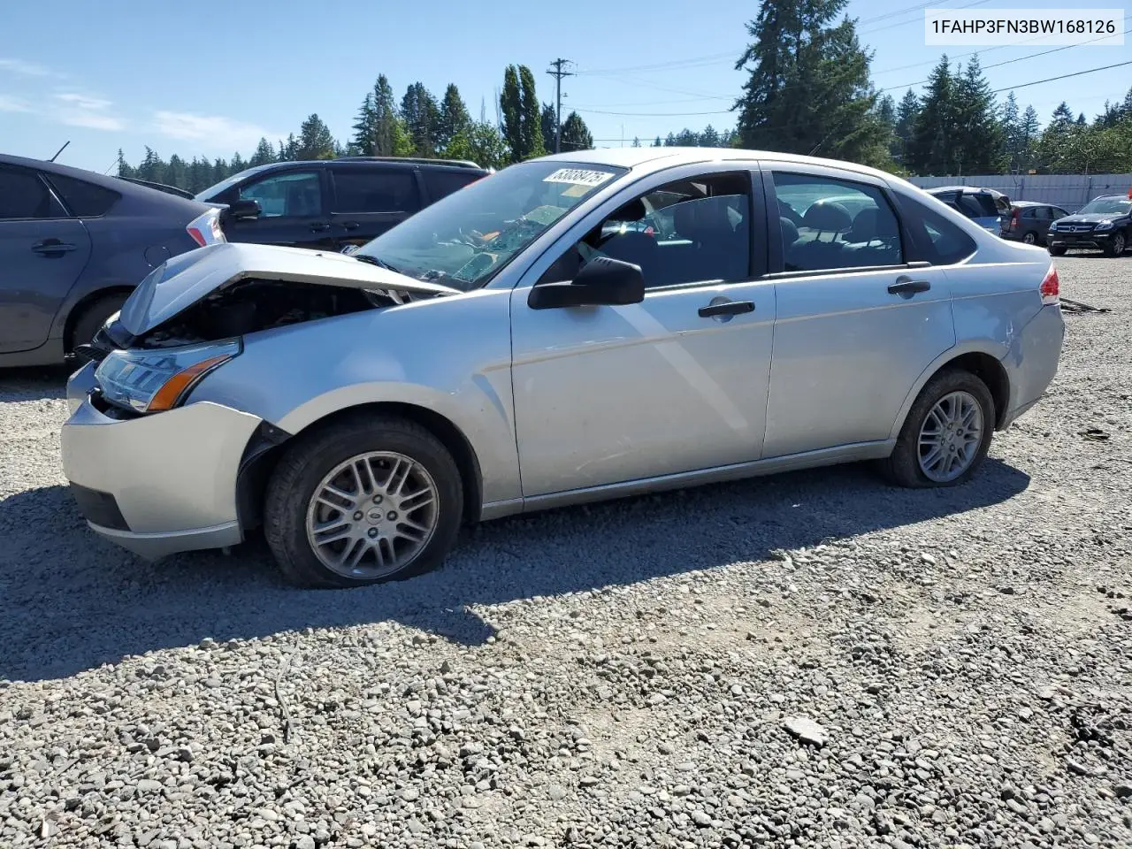 2011 Ford Focus Se VIN: 1FAHP3FN3BW168126 Lot: 63038475