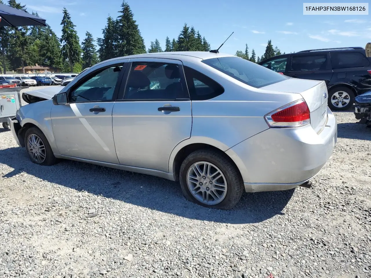 2011 Ford Focus Se VIN: 1FAHP3FN3BW168126 Lot: 63038475
