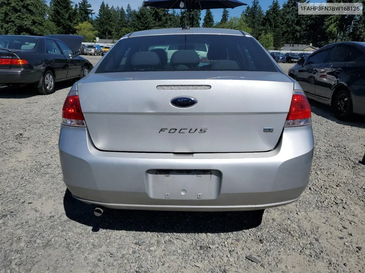 2011 Ford Focus Se VIN: 1FAHP3FN3BW168126 Lot: 63038475