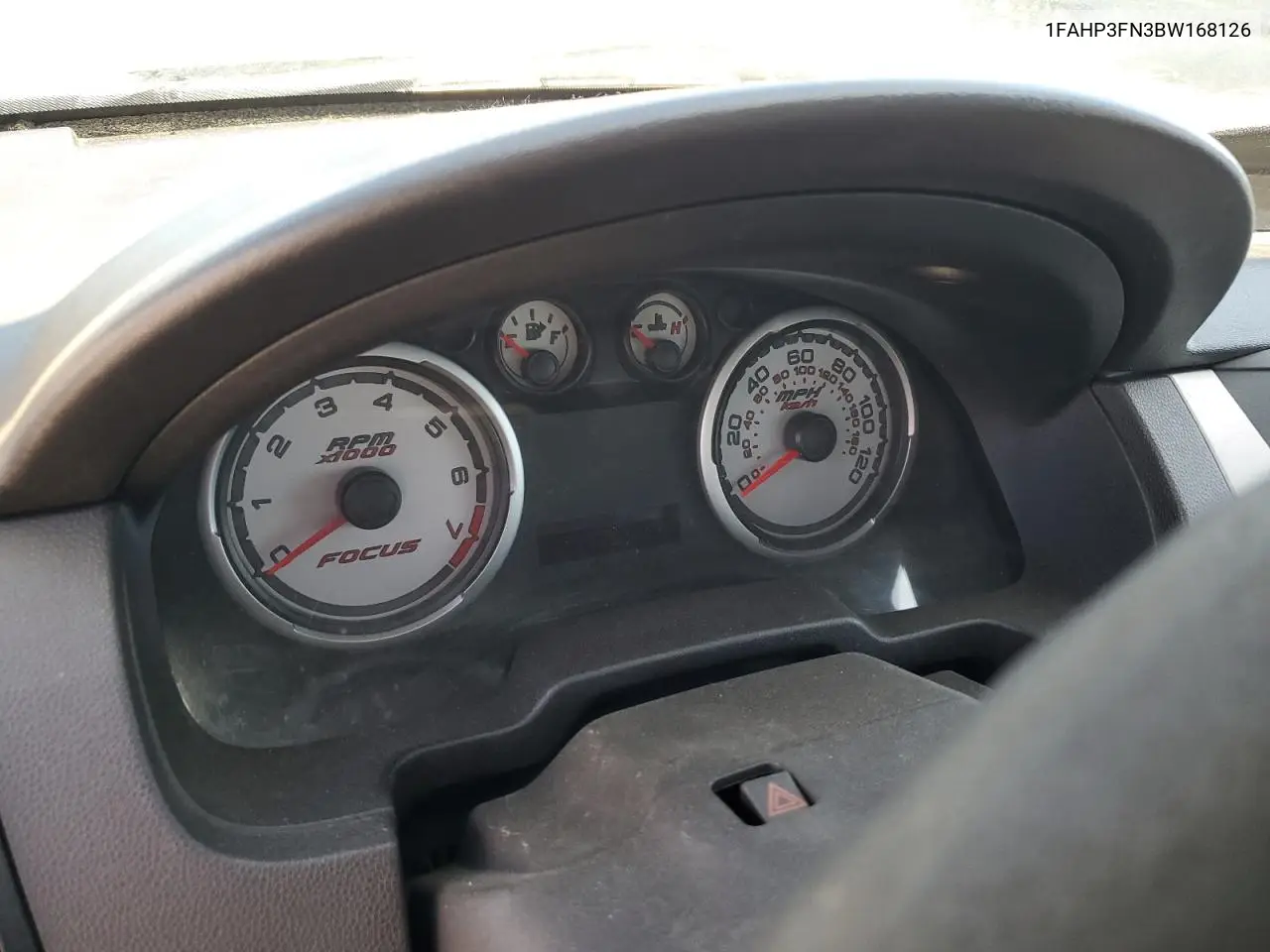 2011 Ford Focus Se VIN: 1FAHP3FN3BW168126 Lot: 63038475