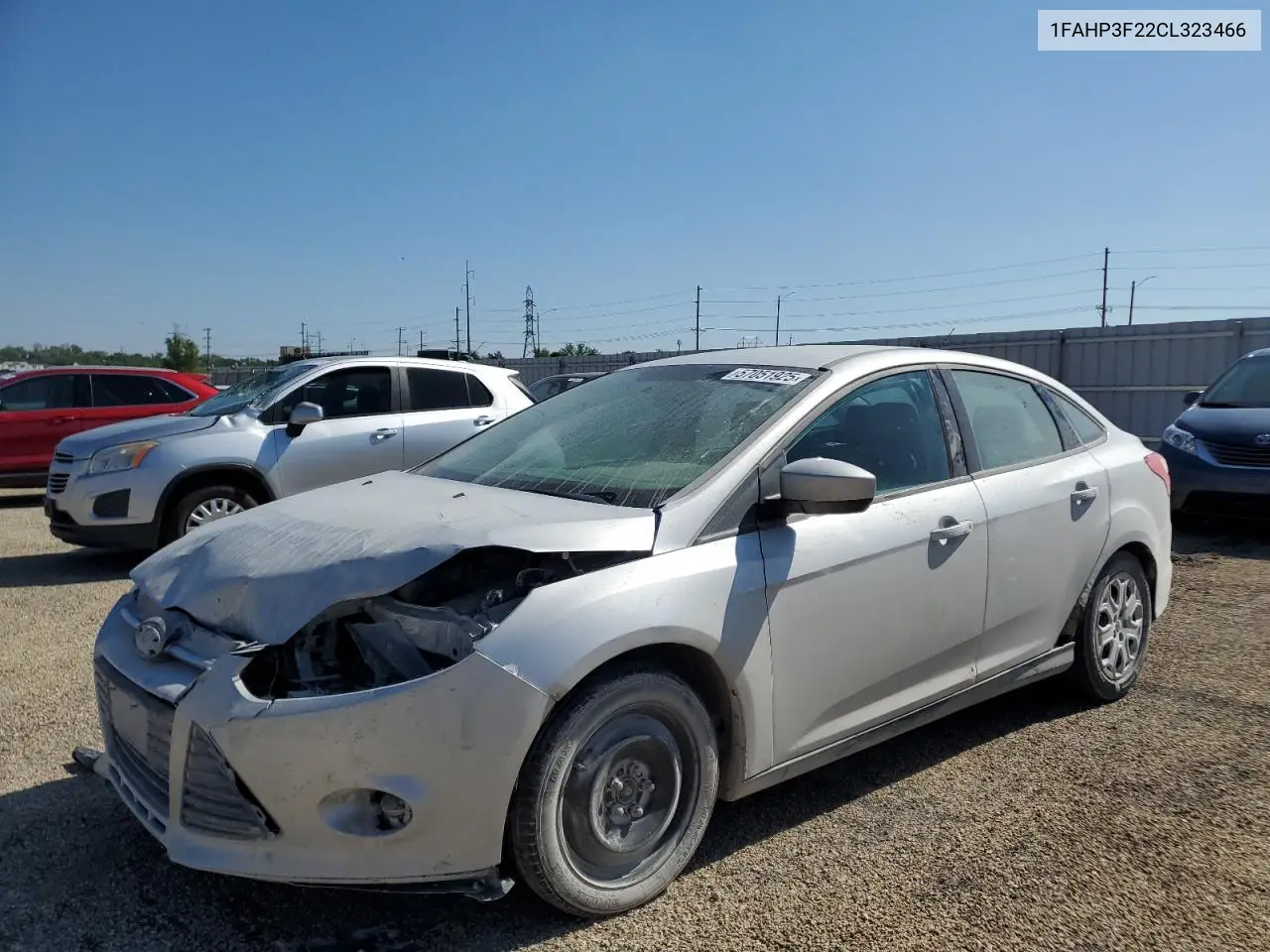 2012 Ford Focus Se VIN: 1FAHP3F22CL323466 Lot: 57051925