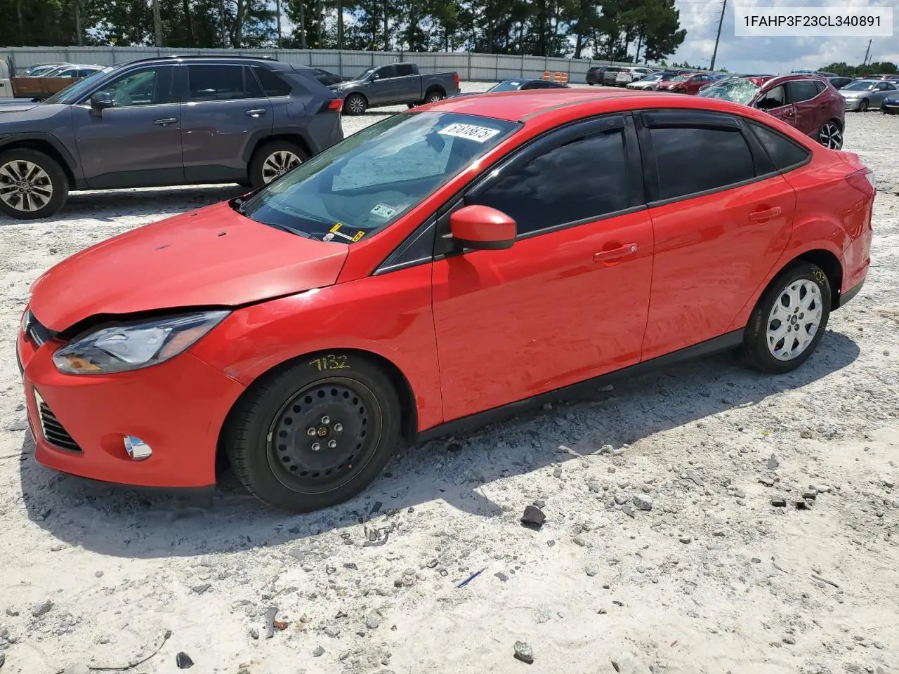 2012 Ford Focus Se VIN: 1FAHP3F23CL340891 Lot: 61818875