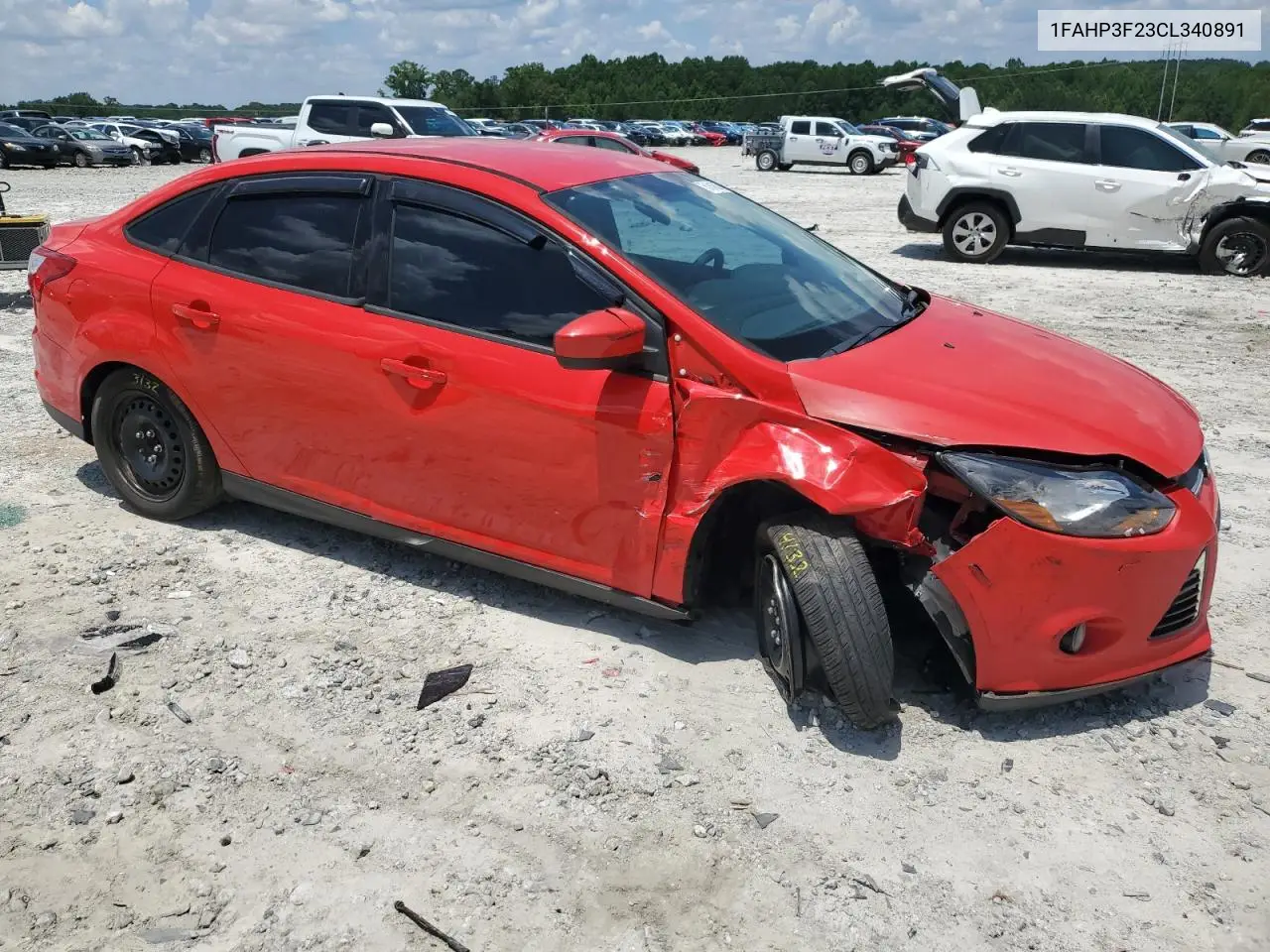 2012 Ford Focus Se VIN: 1FAHP3F23CL340891 Lot: 61818875