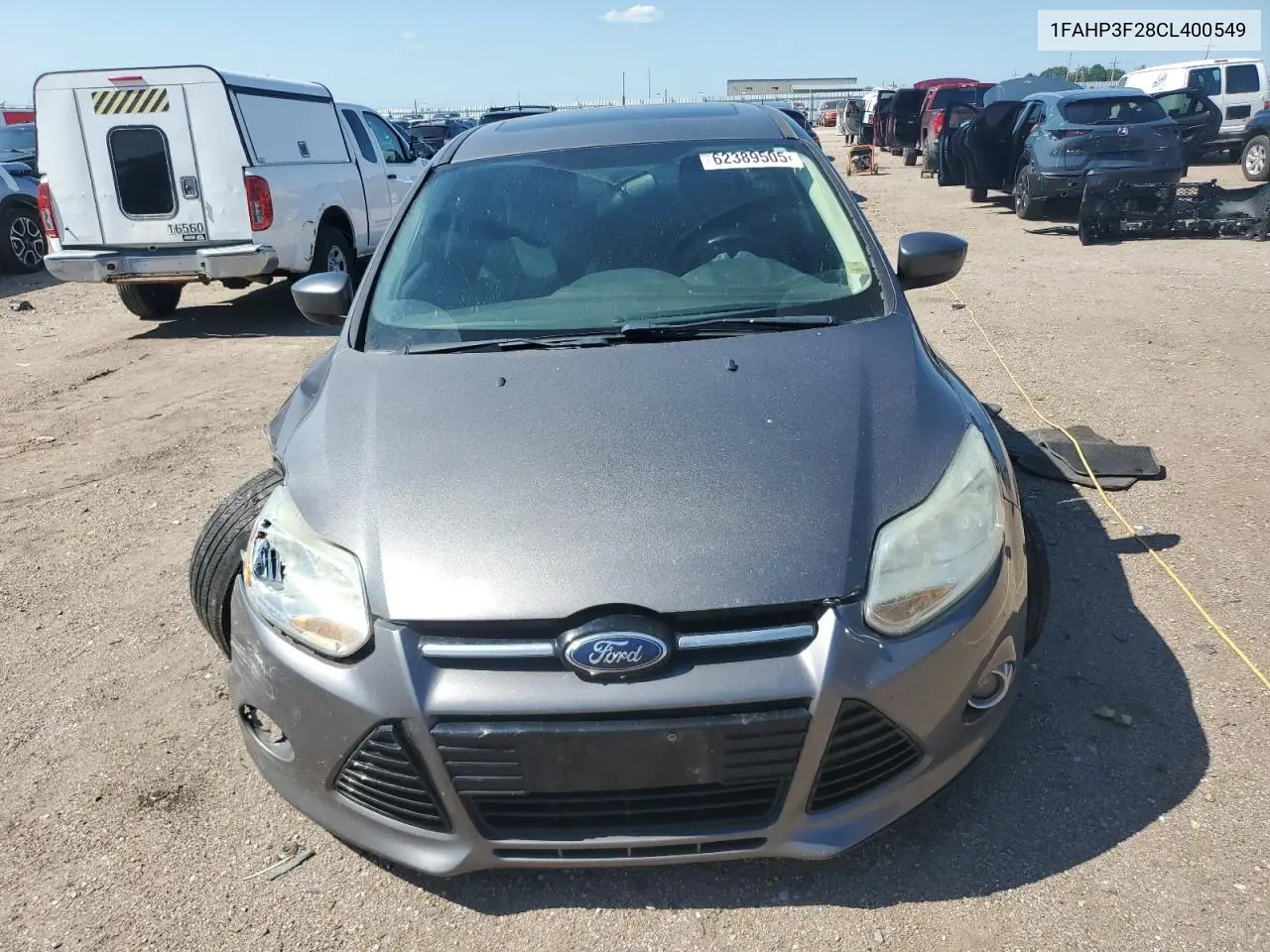 2012 Ford Focus Se VIN: 1FAHP3F28CL400549 Lot: 62389505