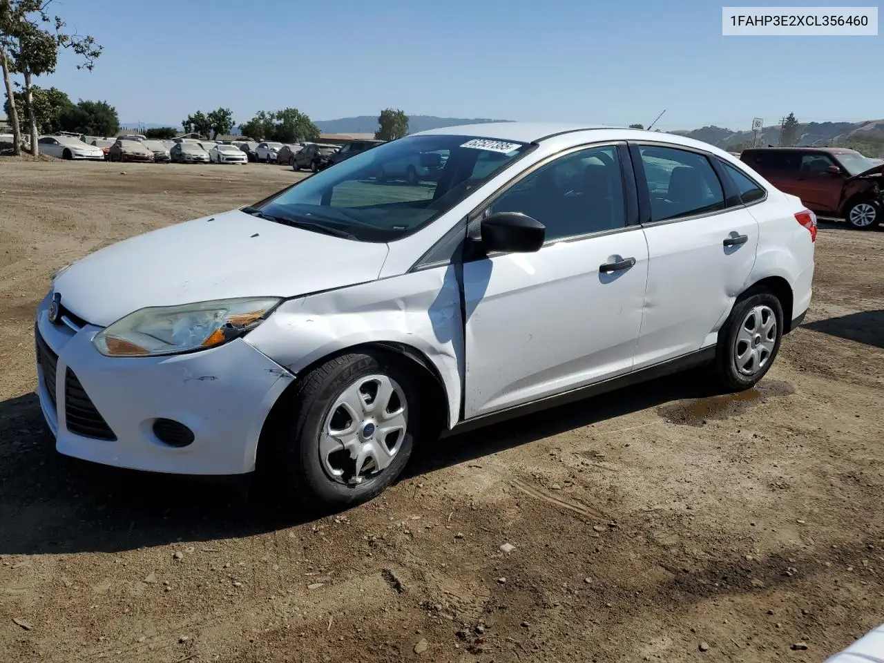 2012 Ford Focus S VIN: 1FAHP3E2XCL356460 Lot: 62527385