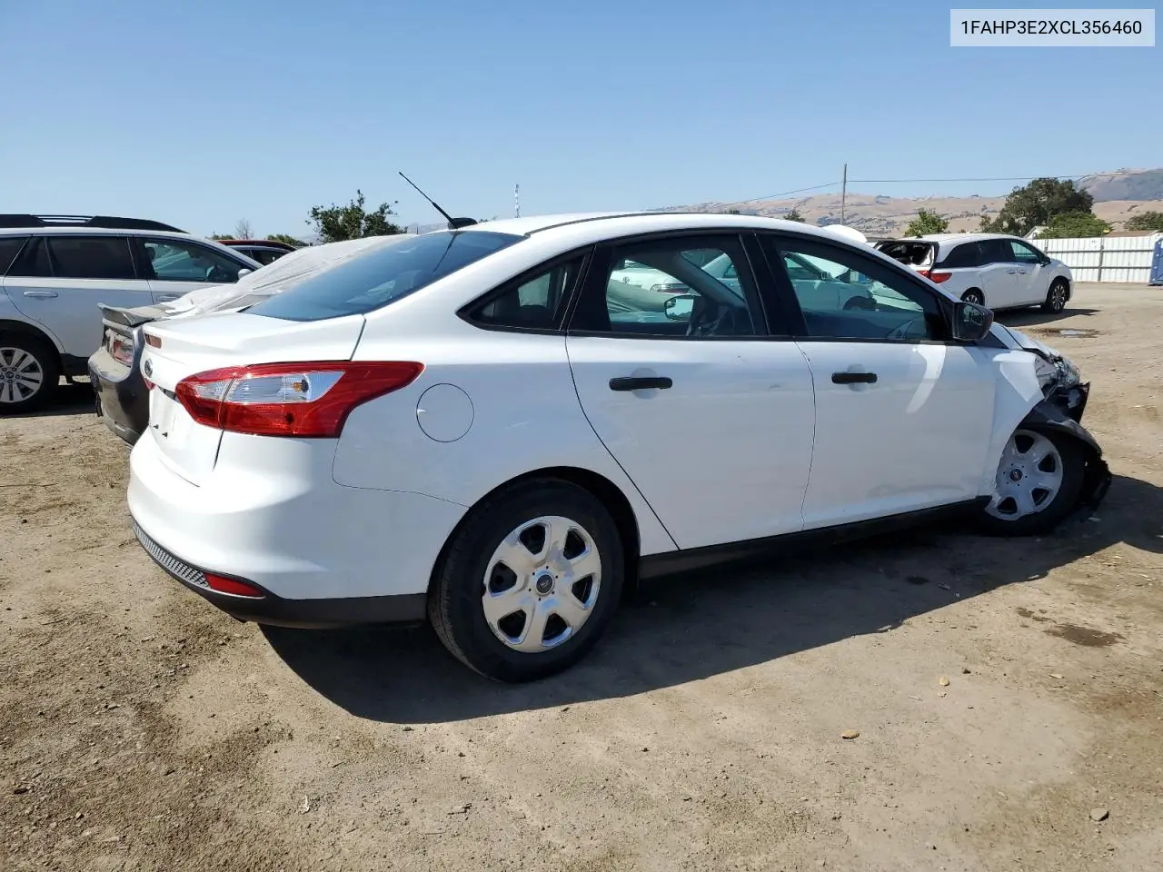 2012 Ford Focus S VIN: 1FAHP3E2XCL356460 Lot: 62527385