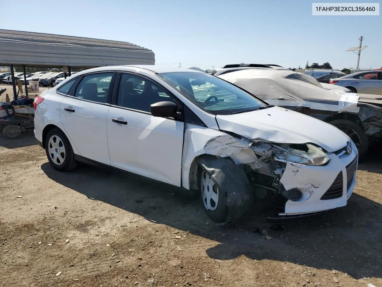 2012 Ford Focus S VIN: 1FAHP3E2XCL356460 Lot: 62527385