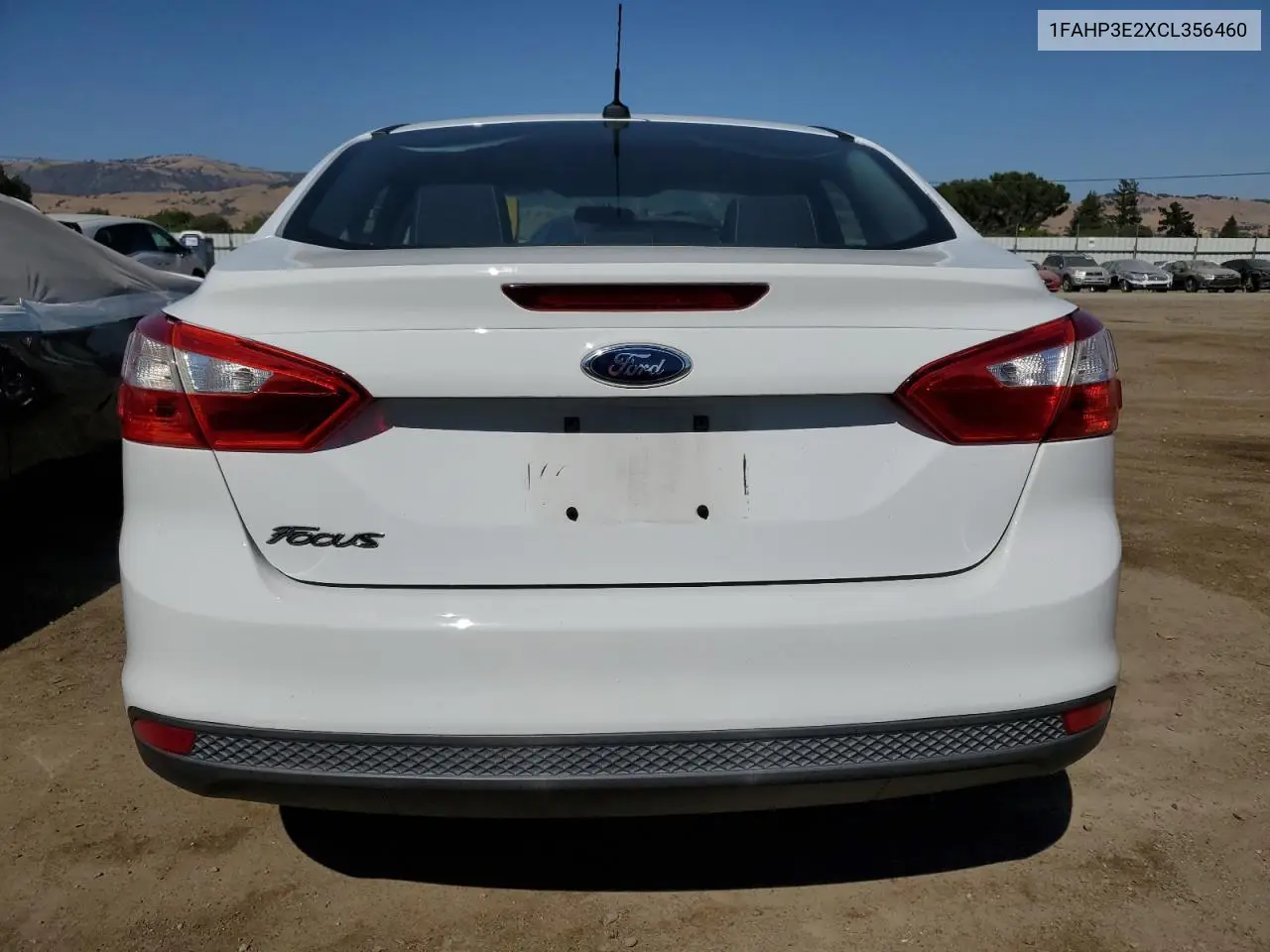 2012 Ford Focus S VIN: 1FAHP3E2XCL356460 Lot: 62527385
