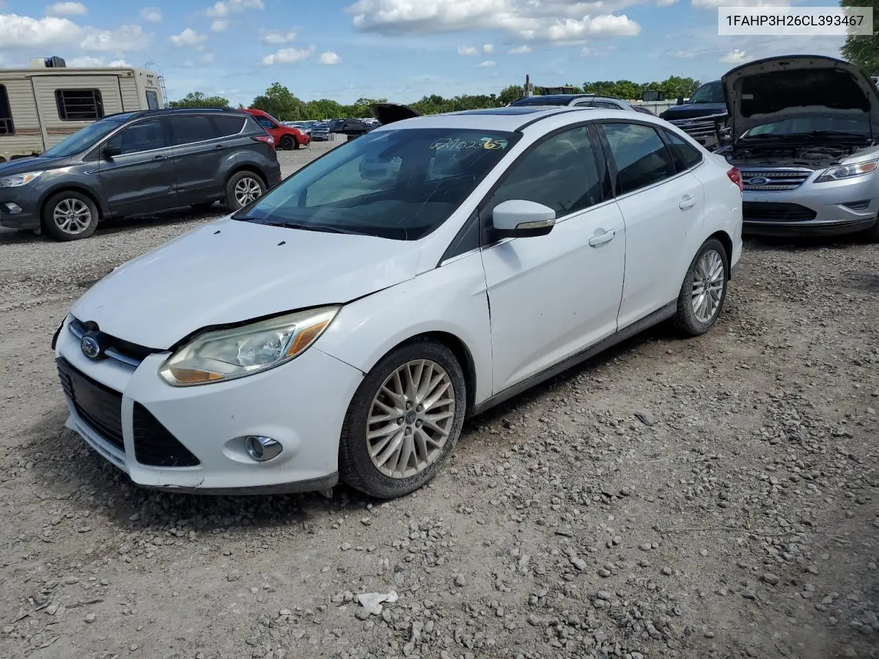 2012 Ford Focus Sel VIN: 1FAHP3H26CL393467 Lot: 62902365