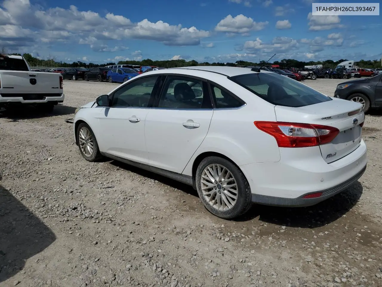 2012 Ford Focus Sel VIN: 1FAHP3H26CL393467 Lot: 62902365