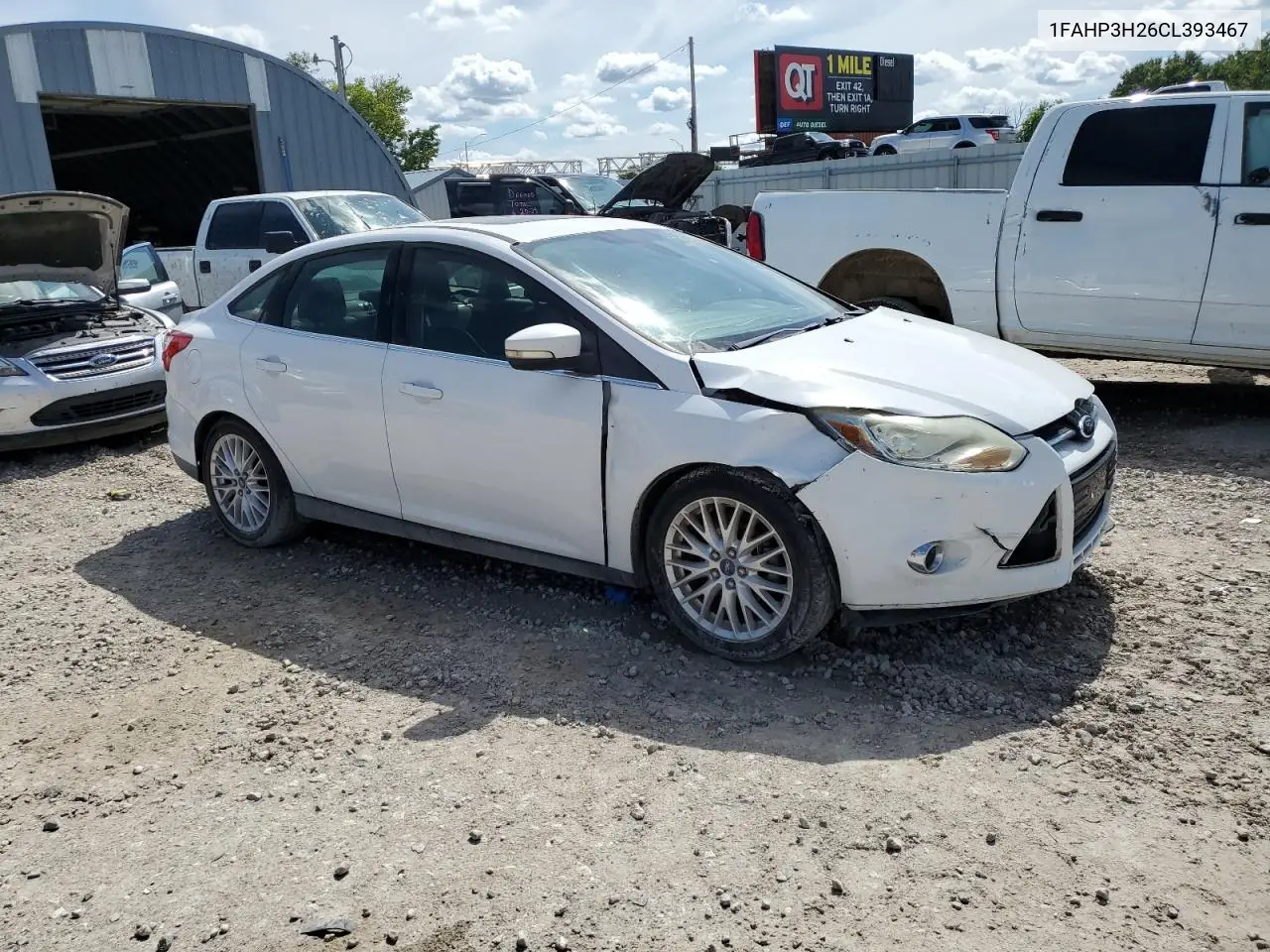 2012 Ford Focus Sel VIN: 1FAHP3H26CL393467 Lot: 62902365