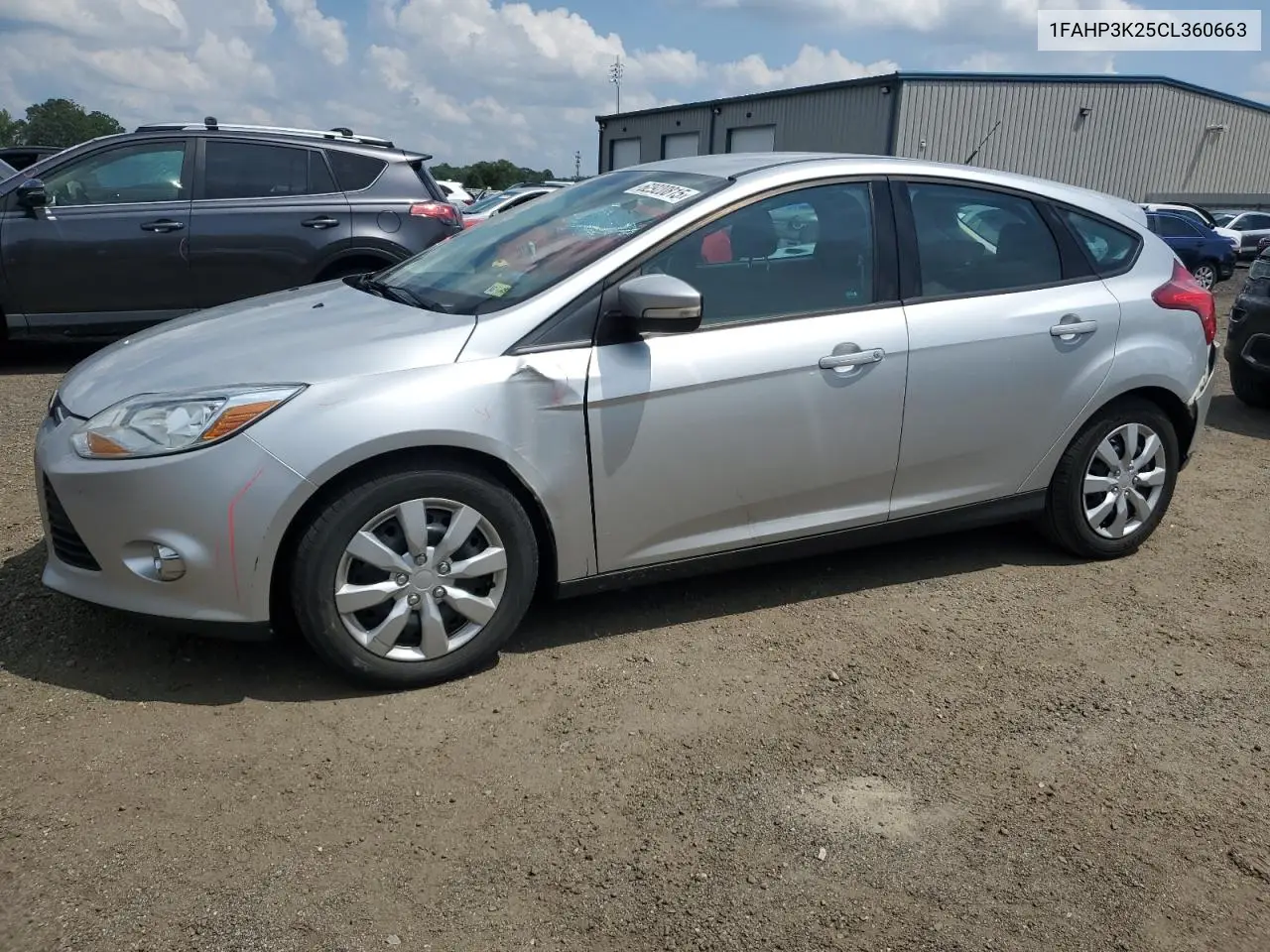 2012 Ford Focus Se VIN: 1FAHP3K25CL360663 Lot: 62920815