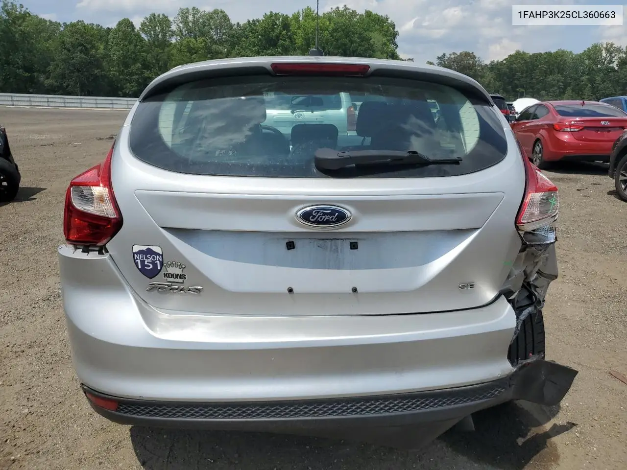 2012 Ford Focus Se VIN: 1FAHP3K25CL360663 Lot: 62920815