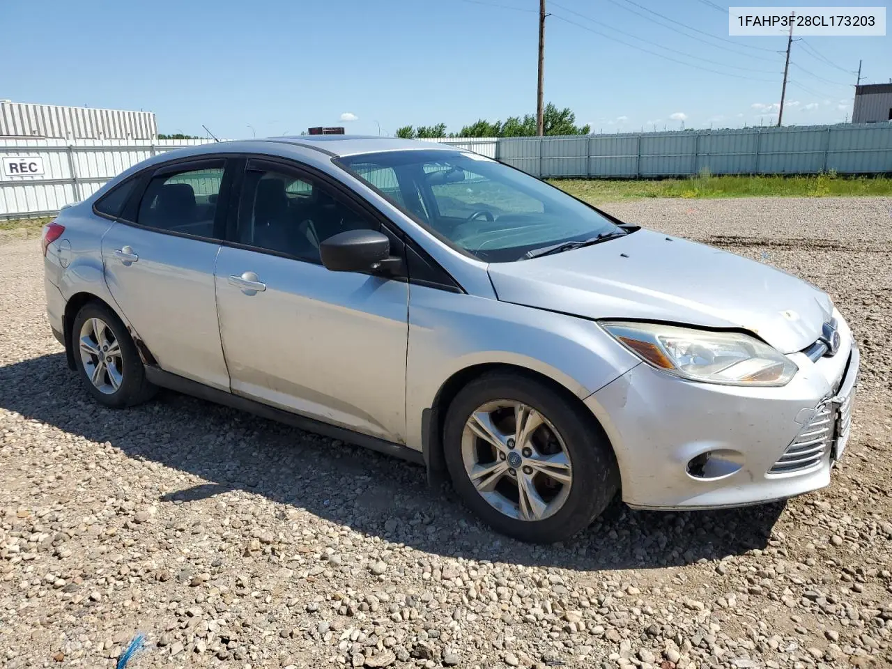 2012 Ford Focus Se VIN: 1FAHP3F28CL173203 Lot: 63016495
