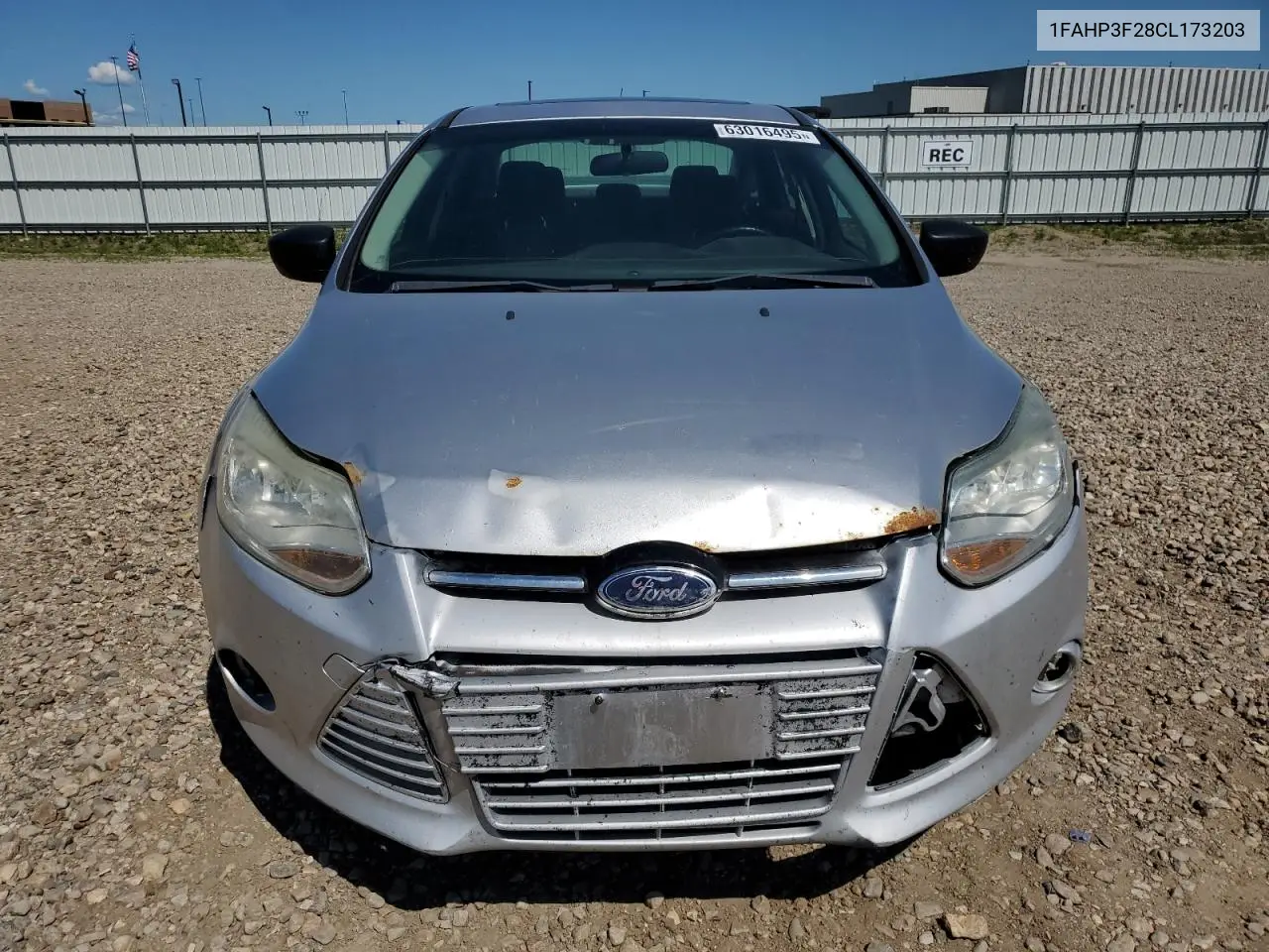 2012 Ford Focus Se VIN: 1FAHP3F28CL173203 Lot: 63016495