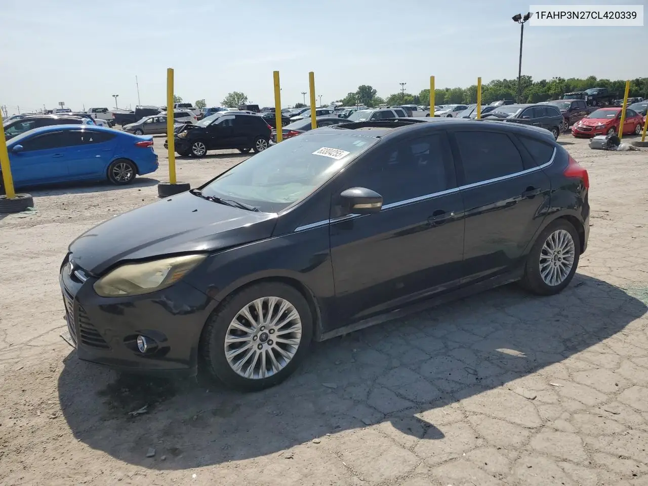 2012 Ford Focus Titanium VIN: 1FAHP3N27CL420339 Lot: 63304255