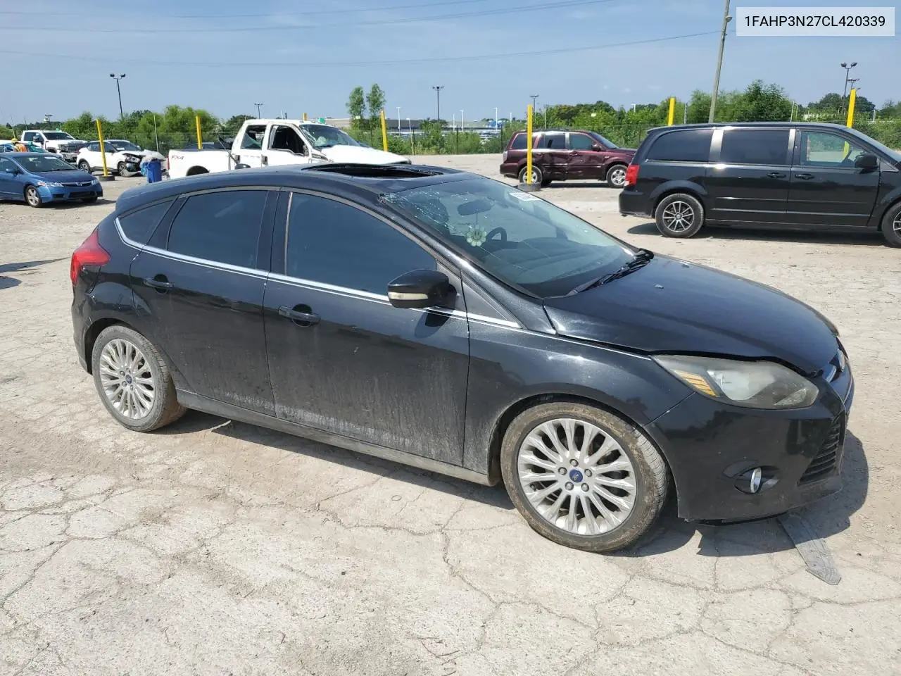 2012 Ford Focus Titanium VIN: 1FAHP3N27CL420339 Lot: 63304255