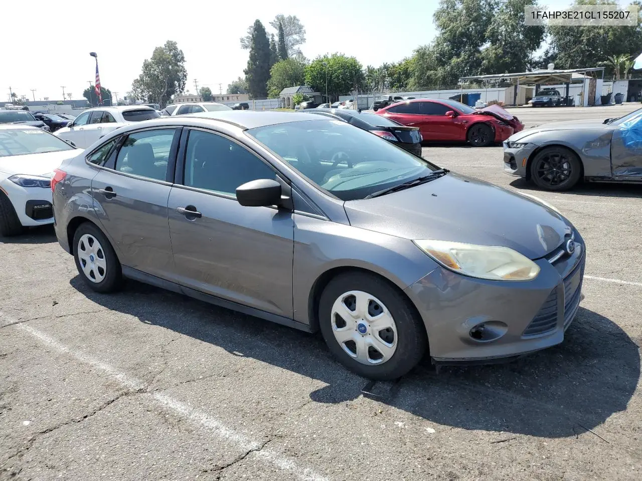 2012 Ford Focus S VIN: 1FAHP3E21CL155207 Lot: 63472655