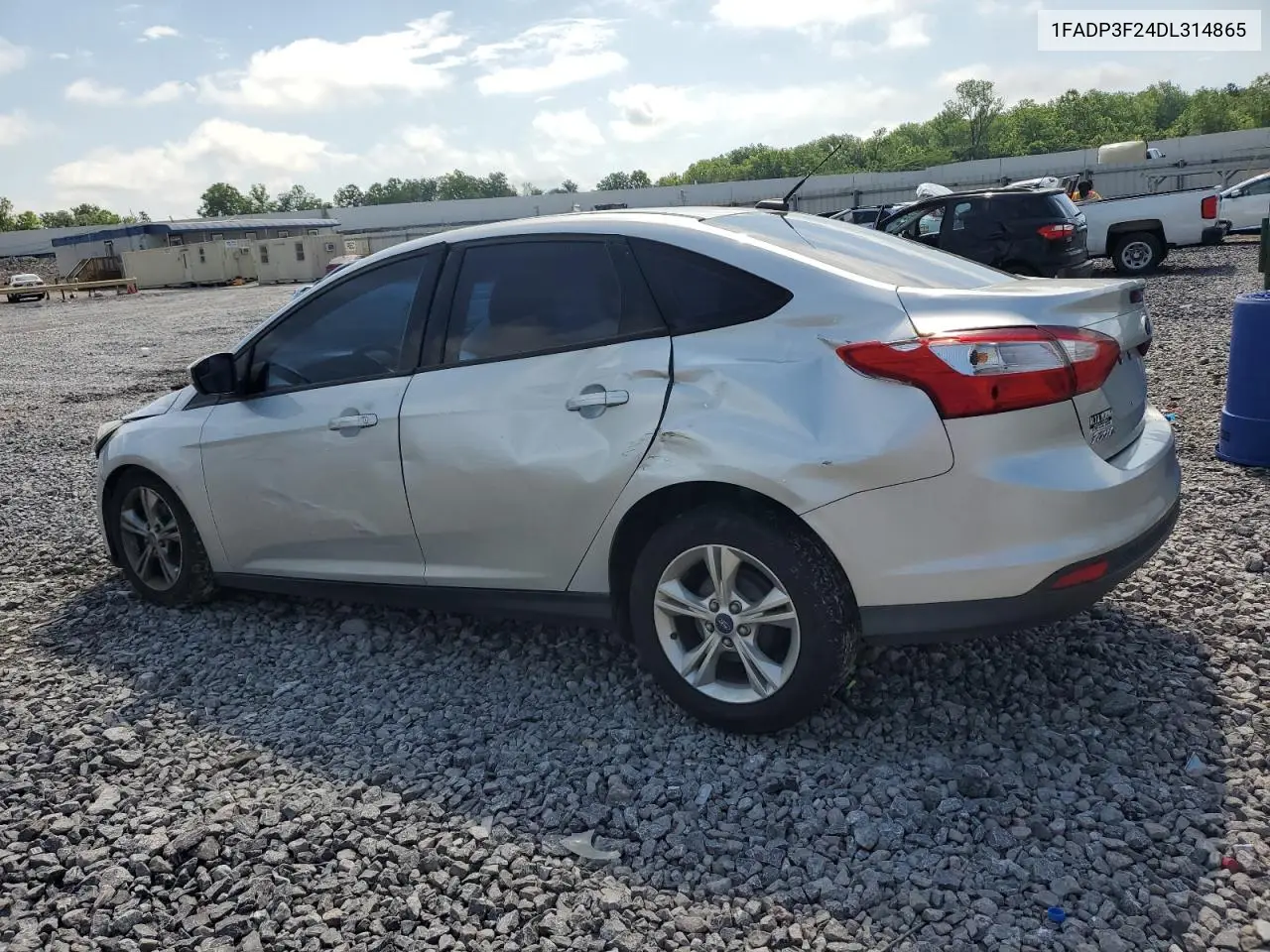 2013 Ford Focus Se VIN: 1FADP3F24DL314865 Lot: 56746215