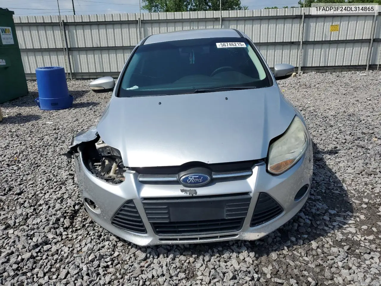 2013 Ford Focus Se VIN: 1FADP3F24DL314865 Lot: 56746215