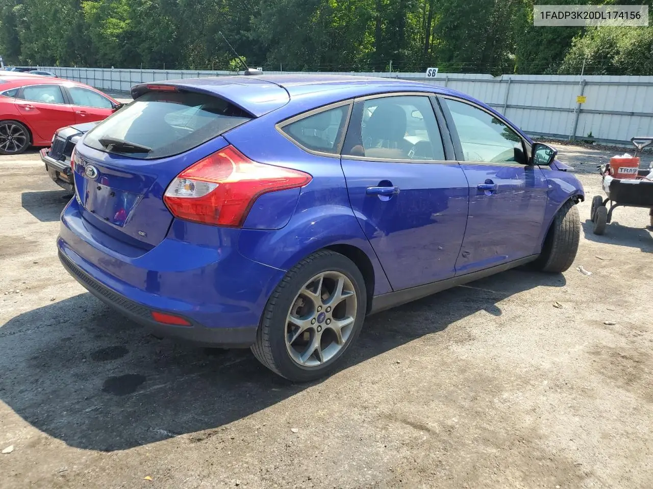 2013 Ford Focus Se VIN: 1FADP3K20DL174156 Lot: 62633275