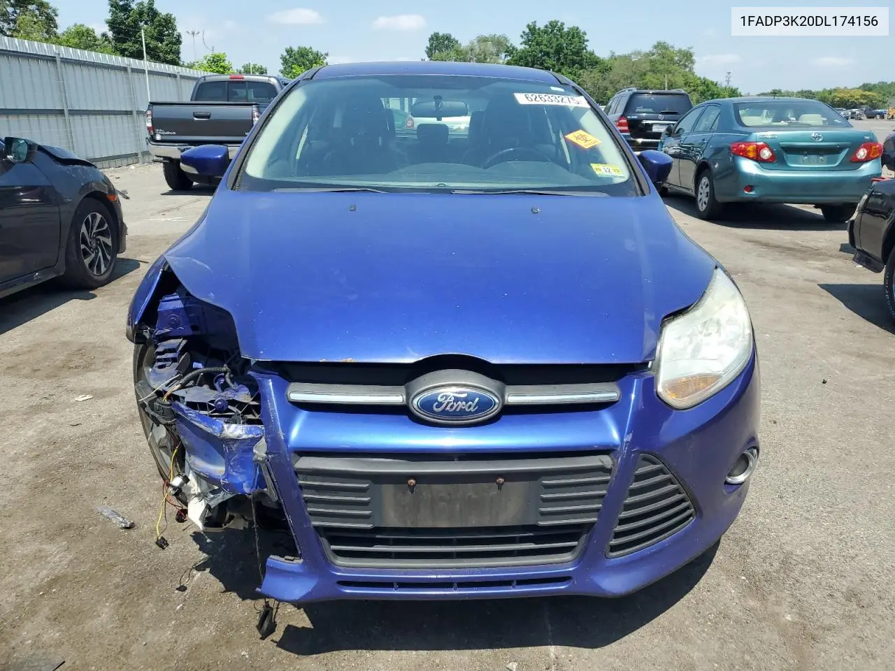 2013 Ford Focus Se VIN: 1FADP3K20DL174156 Lot: 62633275