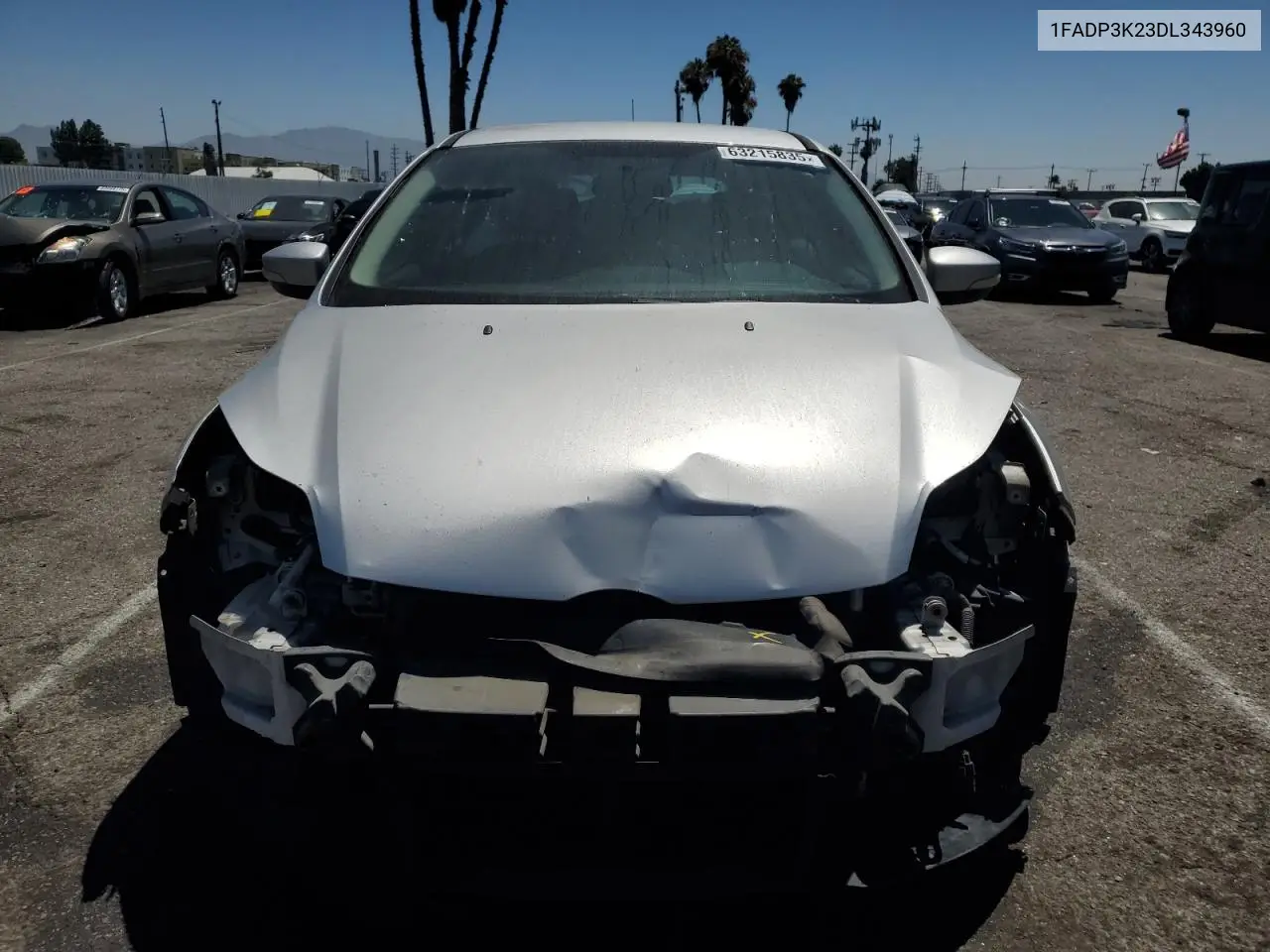 2013 Ford Focus Se VIN: 1FADP3K23DL343960 Lot: 63215835