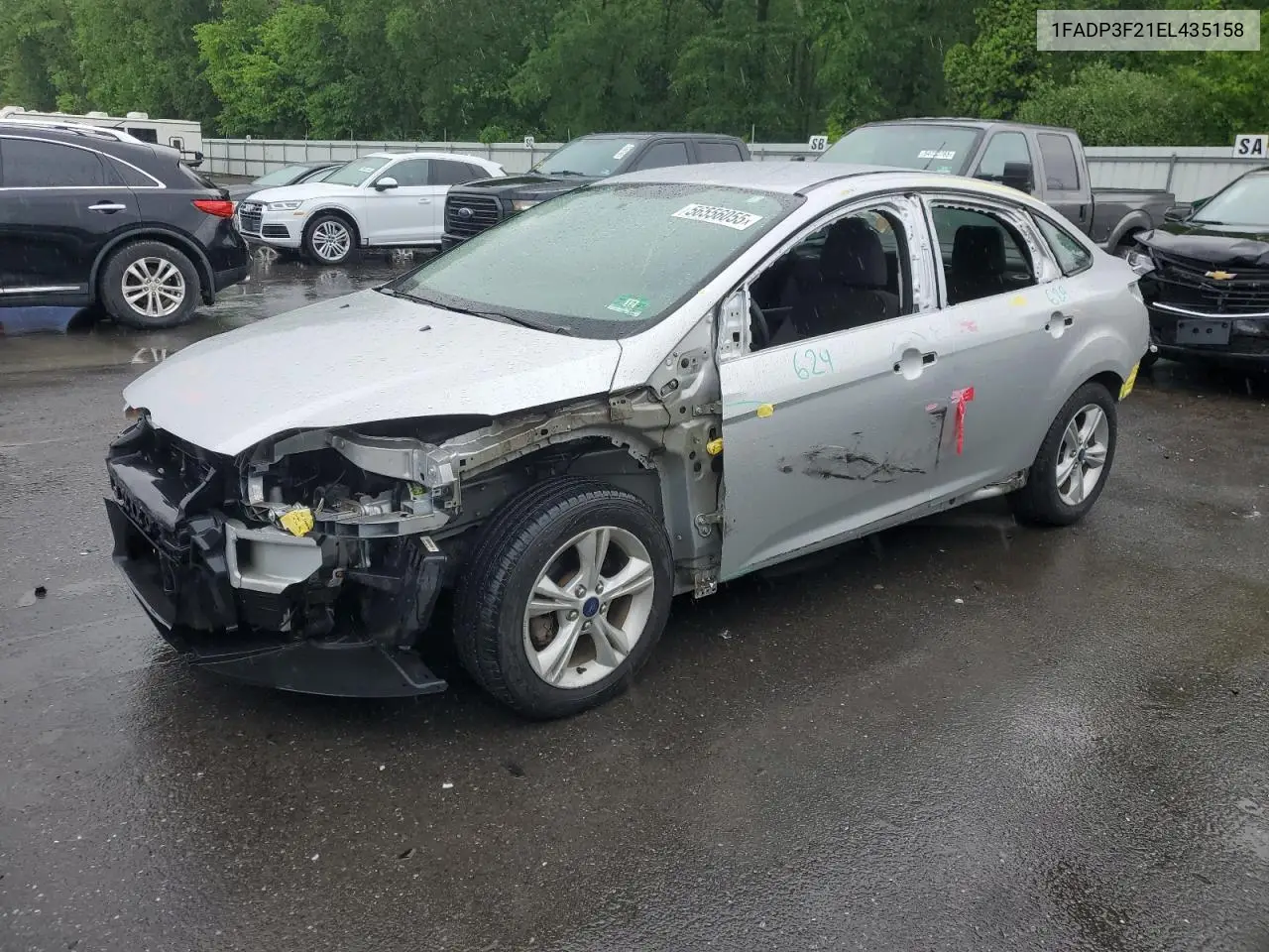 2014 Ford Focus Se VIN: 1FADP3F21EL435158 Lot: 56556055