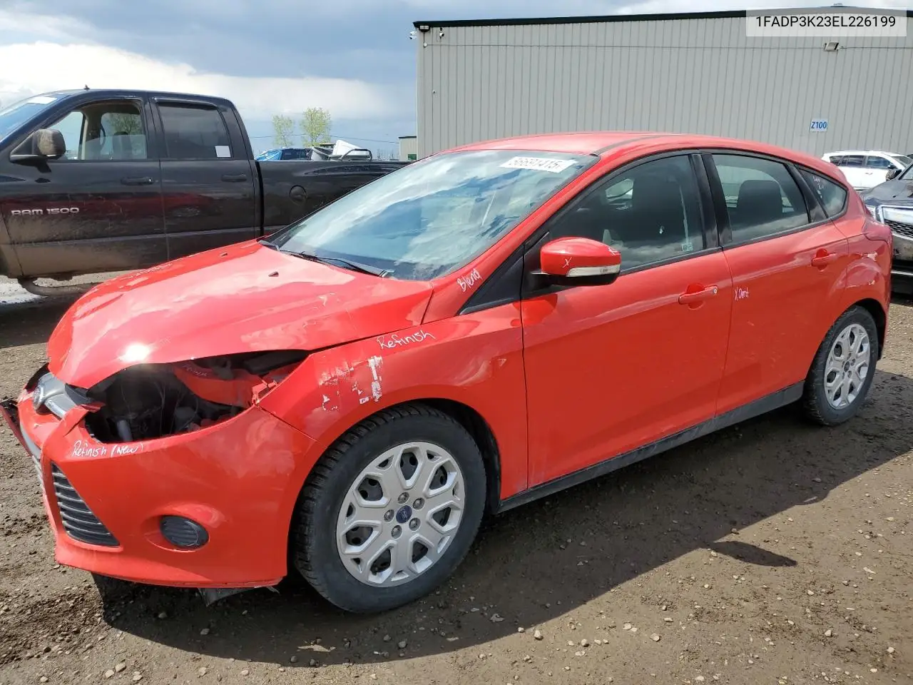 2014 Ford Focus Se VIN: 1FADP3K23EL226199 Lot: 56691415