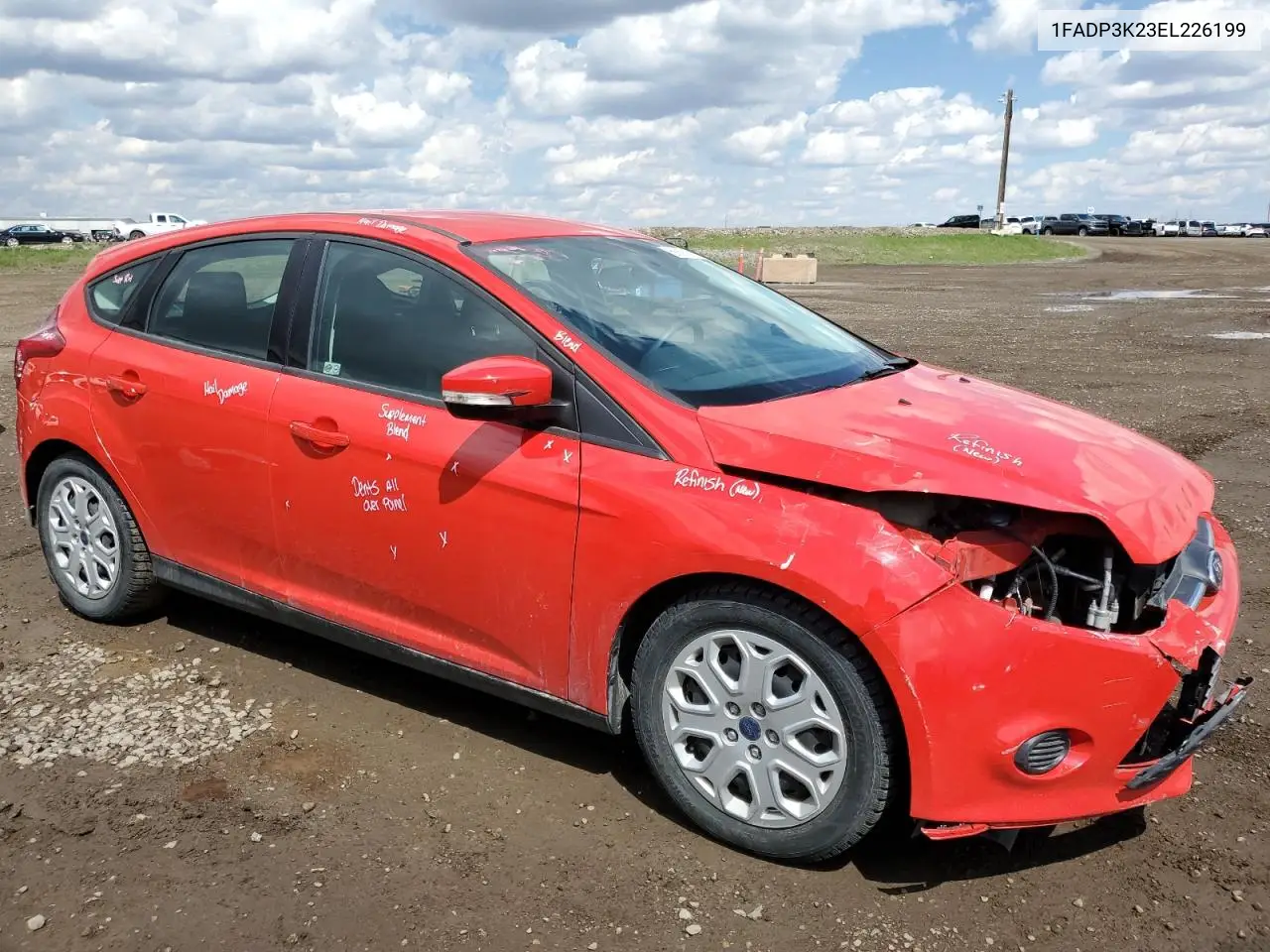 2014 Ford Focus Se VIN: 1FADP3K23EL226199 Lot: 56691415