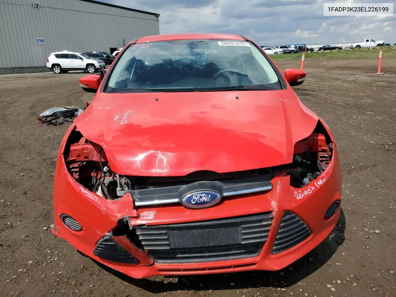 2014 Ford Focus Se VIN: 1FADP3K23EL226199 Lot: 56691415