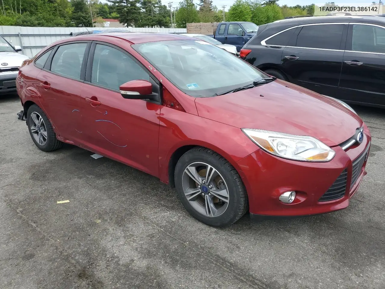 2014 Ford Focus Se VIN: 1FADP3F23EL386142 Lot: 56719895
