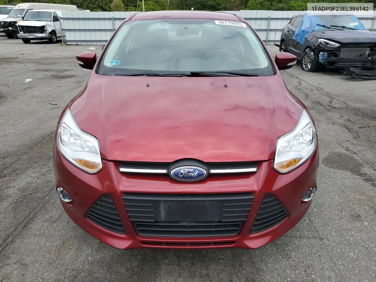 2014 Ford Focus Se VIN: 1FADP3F23EL386142 Lot: 56719895