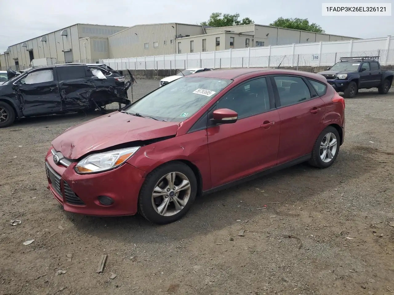 2014 Ford Focus Se VIN: 1FADP3K26EL326121 Lot: 56783685