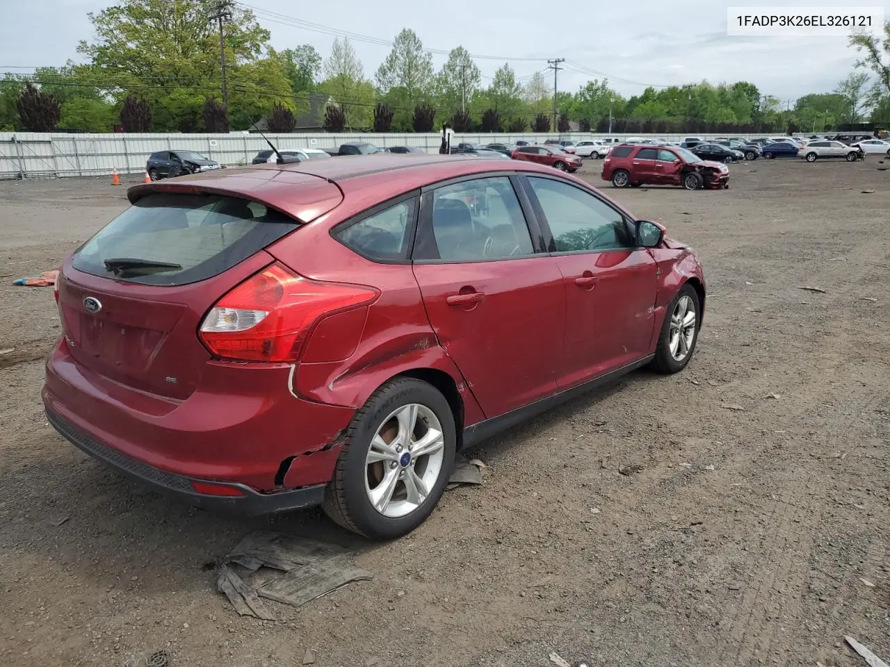2014 Ford Focus Se VIN: 1FADP3K26EL326121 Lot: 56783685