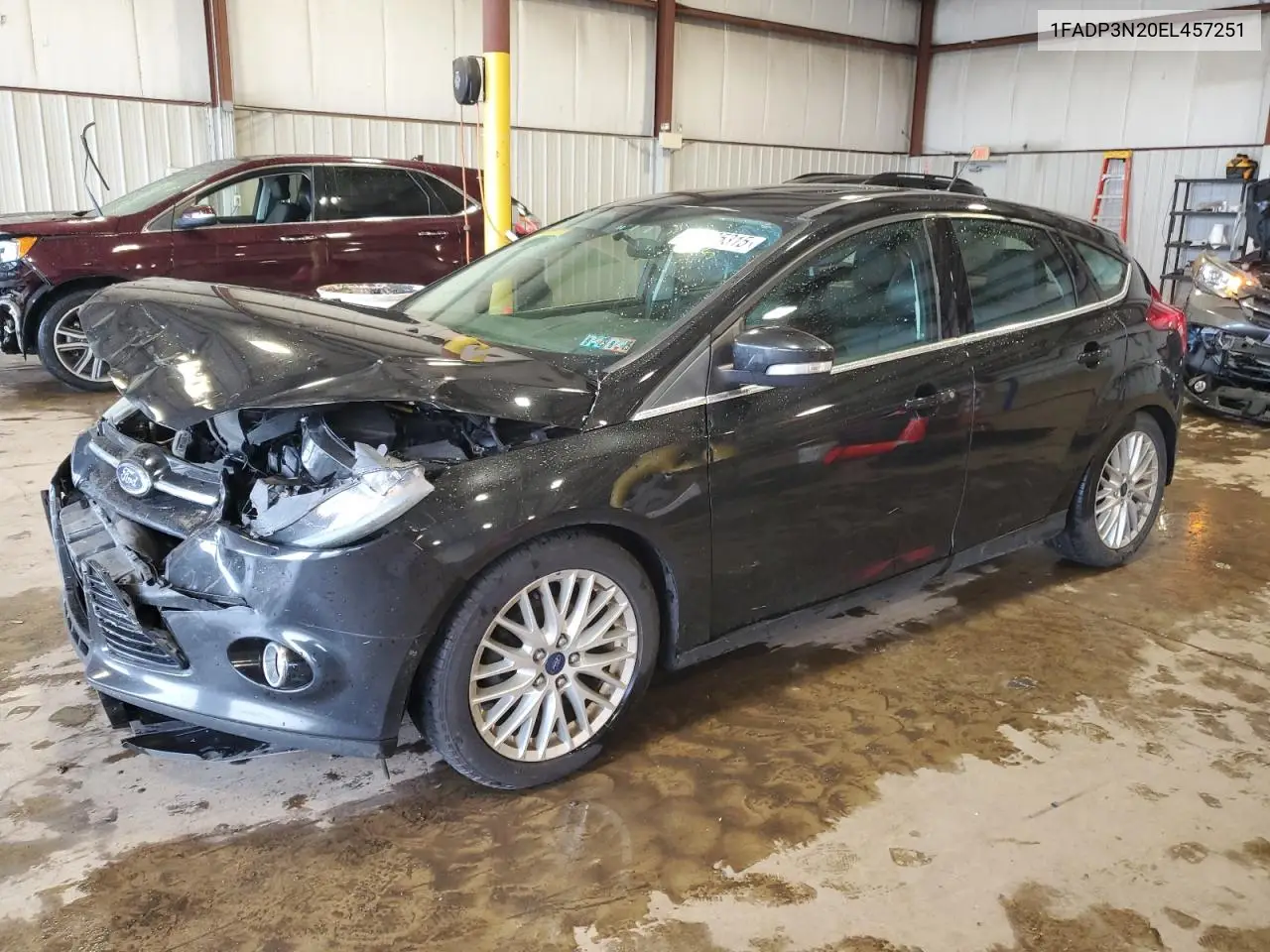 2014 Ford Focus Titanium VIN: 1FADP3N20EL457251 Lot: 56785315
