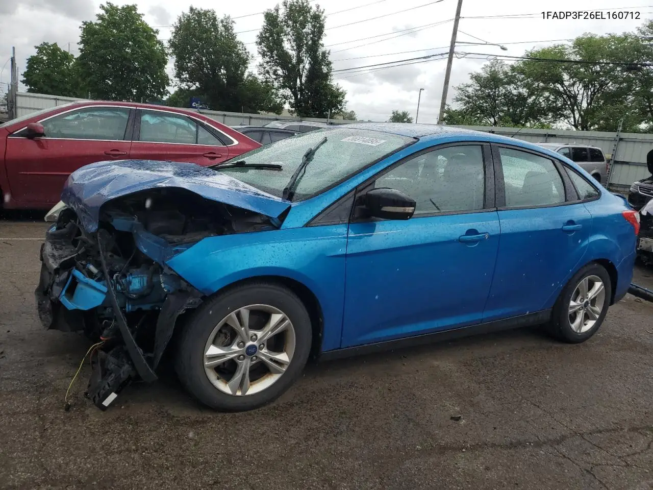 2014 Ford Focus Se VIN: 1FADP3F26EL160712 Lot: 56914095