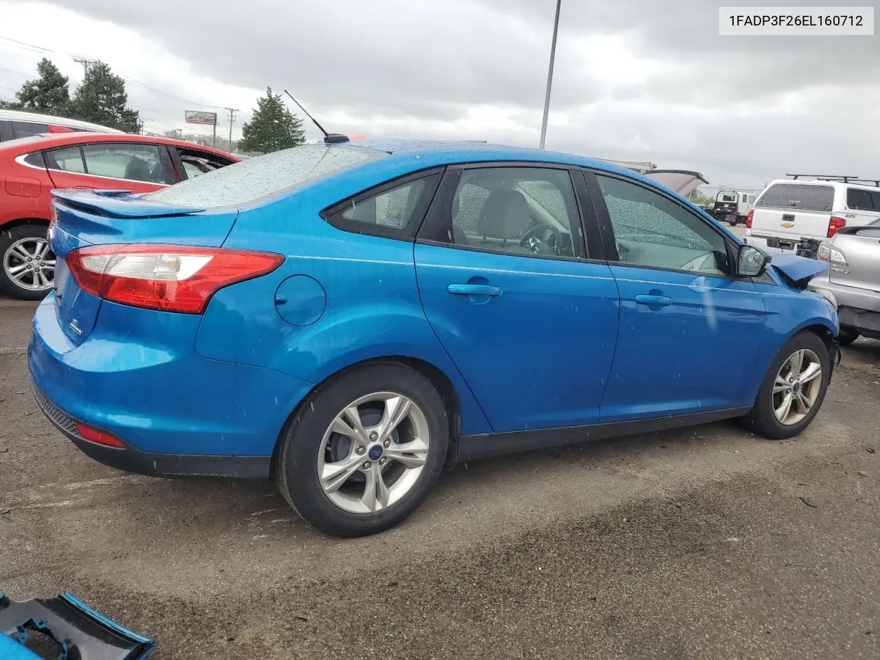 2014 Ford Focus Se VIN: 1FADP3F26EL160712 Lot: 56914095