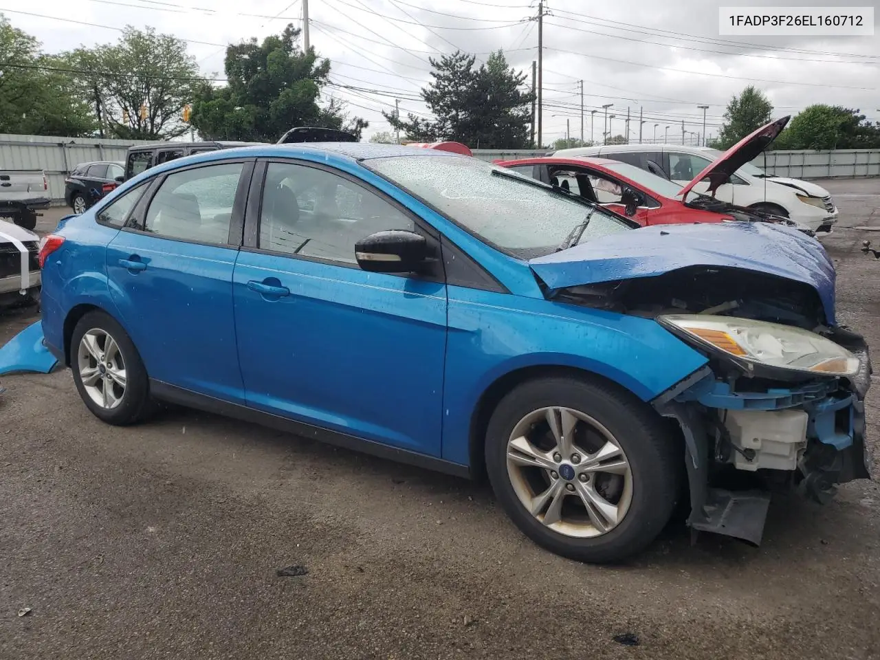 2014 Ford Focus Se VIN: 1FADP3F26EL160712 Lot: 56914095