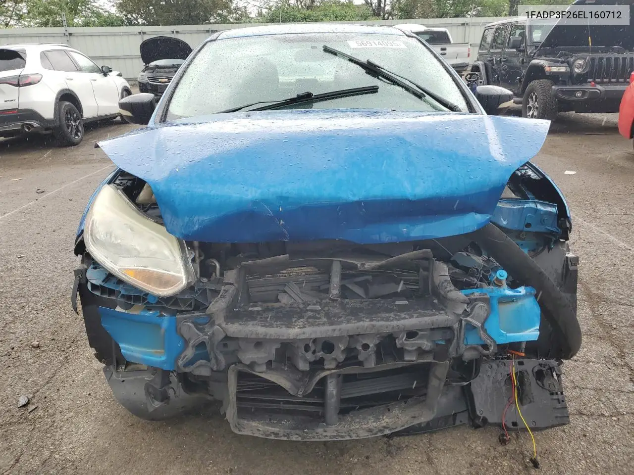 2014 Ford Focus Se VIN: 1FADP3F26EL160712 Lot: 56914095