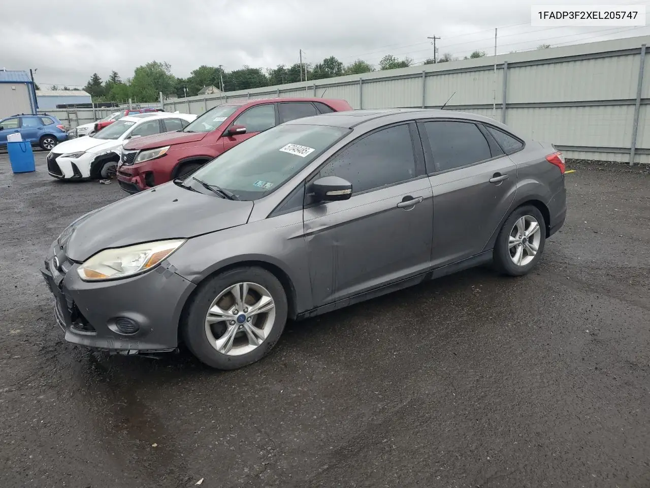 2014 Ford Focus Se VIN: 1FADP3F2XEL205747 Lot: 57049485