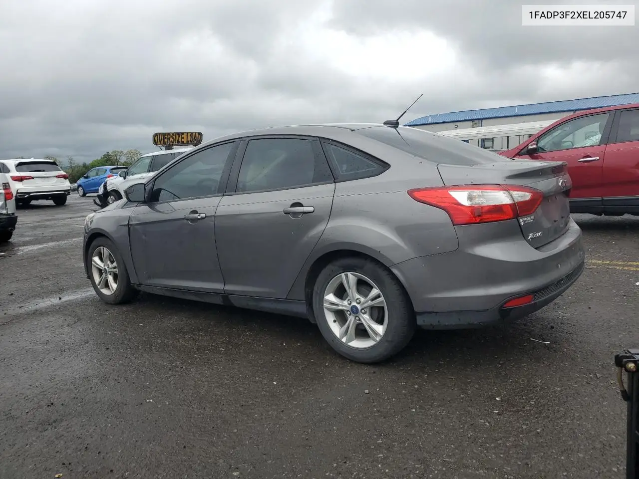 2014 Ford Focus Se VIN: 1FADP3F2XEL205747 Lot: 57049485