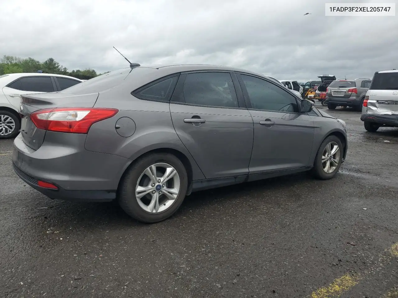2014 Ford Focus Se VIN: 1FADP3F2XEL205747 Lot: 57049485
