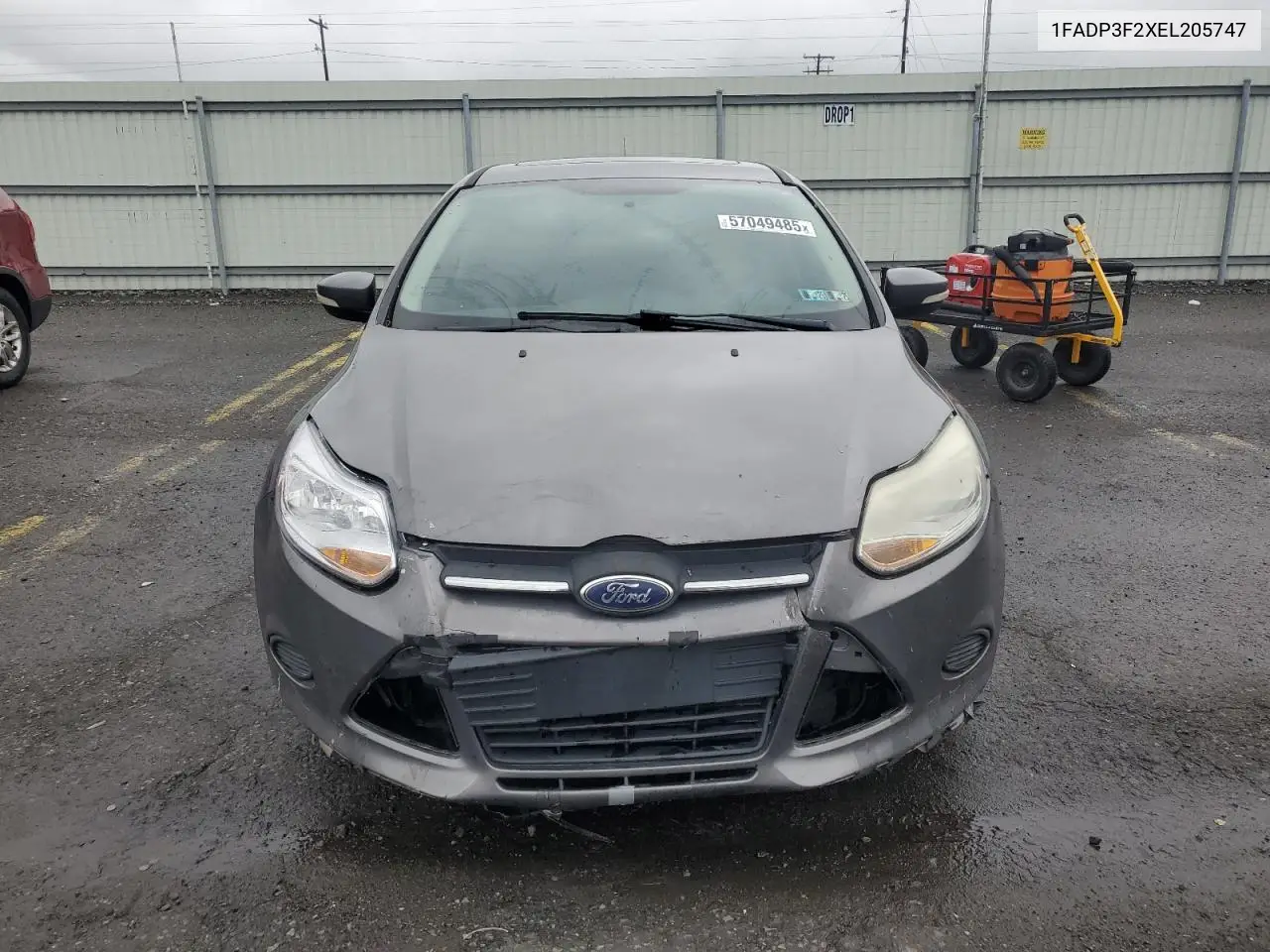 2014 Ford Focus Se VIN: 1FADP3F2XEL205747 Lot: 57049485
