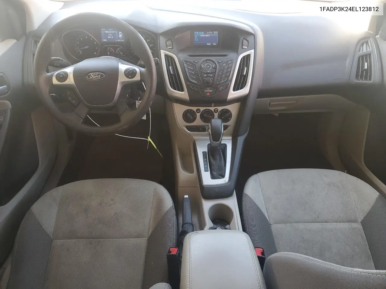 2014 Ford Focus Se VIN: 1FADP3K24EL123812 Lot: 57084025