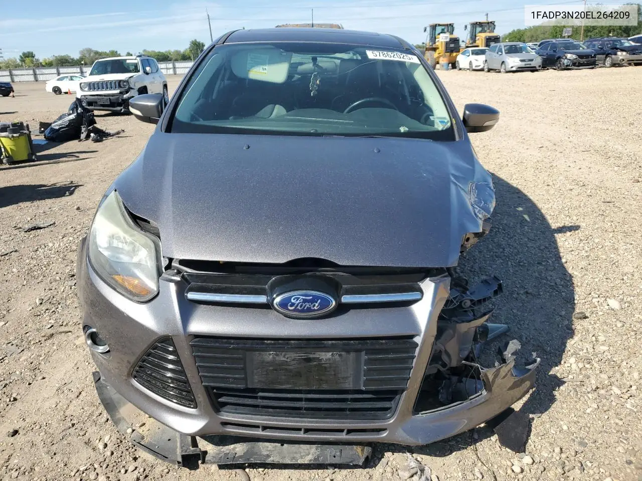 2014 Ford Focus Titanium VIN: 1FADP3N20EL264209 Lot: 57862025