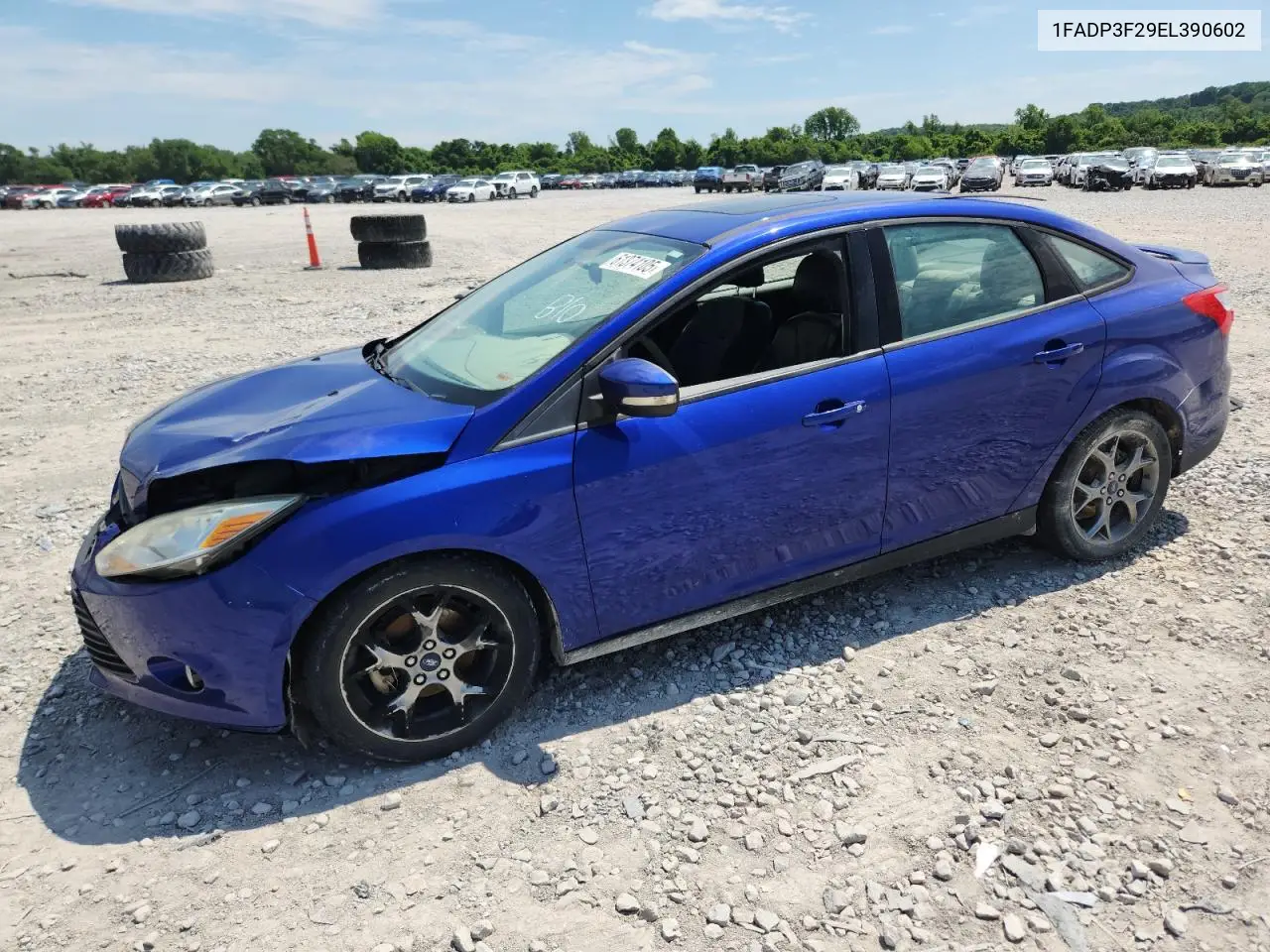 2014 Ford Focus Se VIN: 1FADP3F29EL390602 Lot: 61374105
